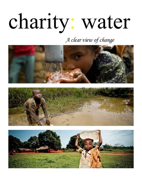 charity water campaign.